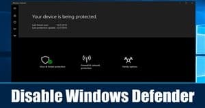Windows Defender Kapatma